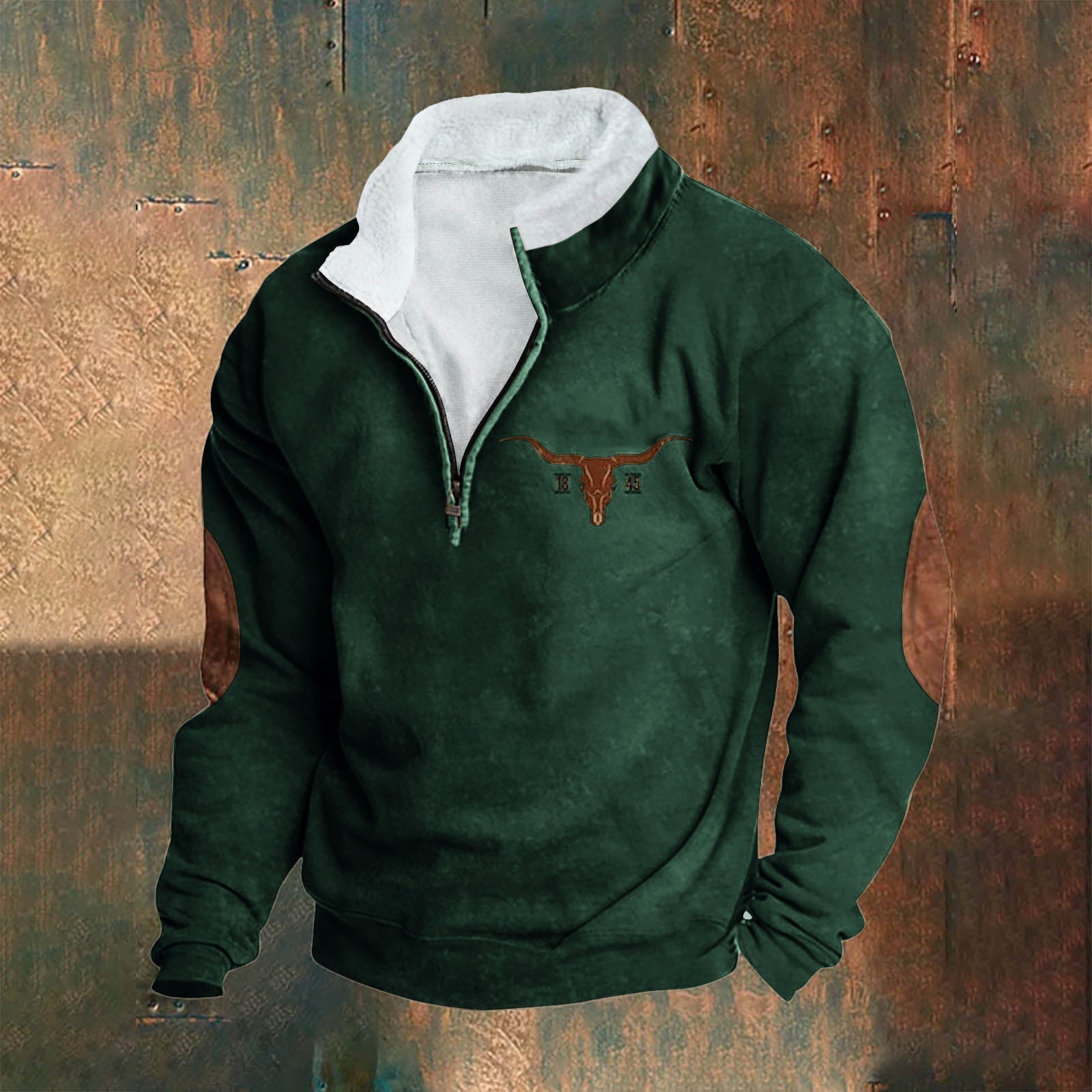 Pull Vintage avec Fermeture Éclair