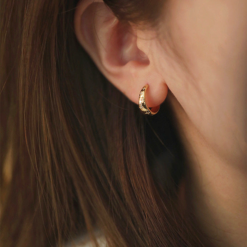 Boucles d'oreilles en or et argent luxueuses