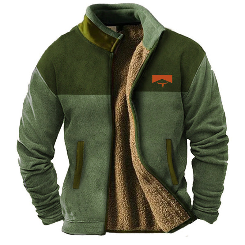 Veste Vintage avec Fermeture Éclair