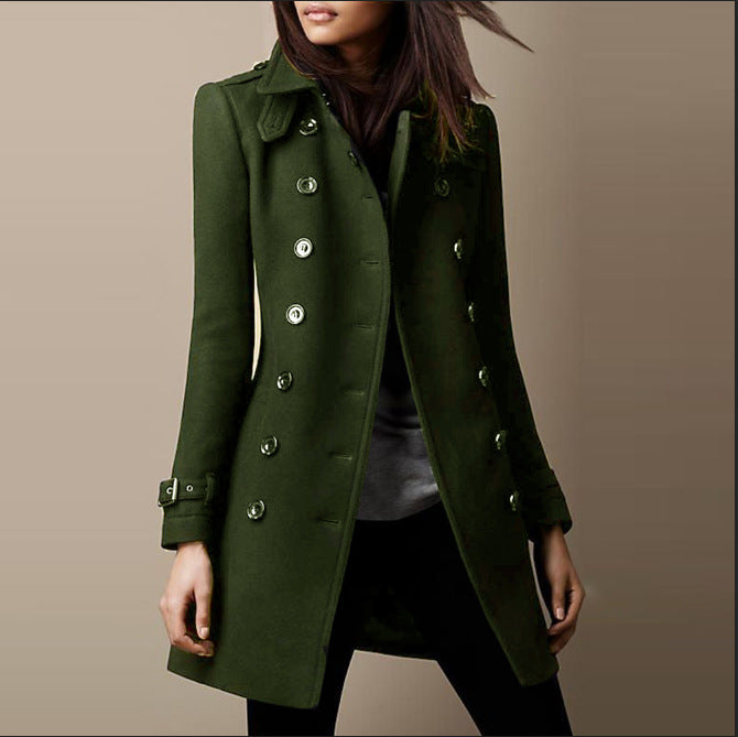 Veste en tweed pour femmes avec coupe cintrée, élégante veste de transition avec fermeture à boutons | Idéale pour l'automne