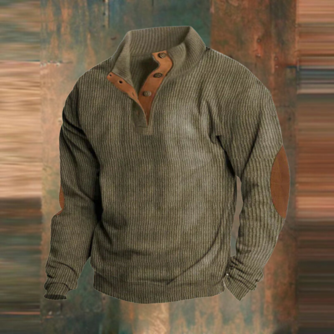 Pull vintage avec fermeture éclair