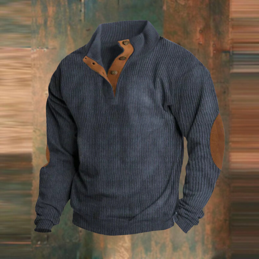 Pull vintage avec fermeture éclair