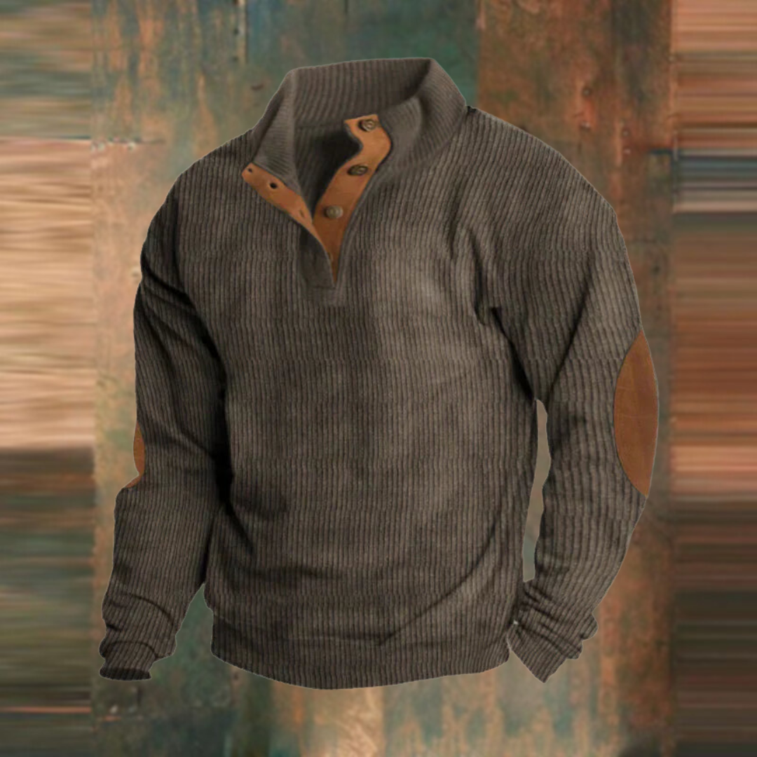 Pull vintage avec fermeture éclair