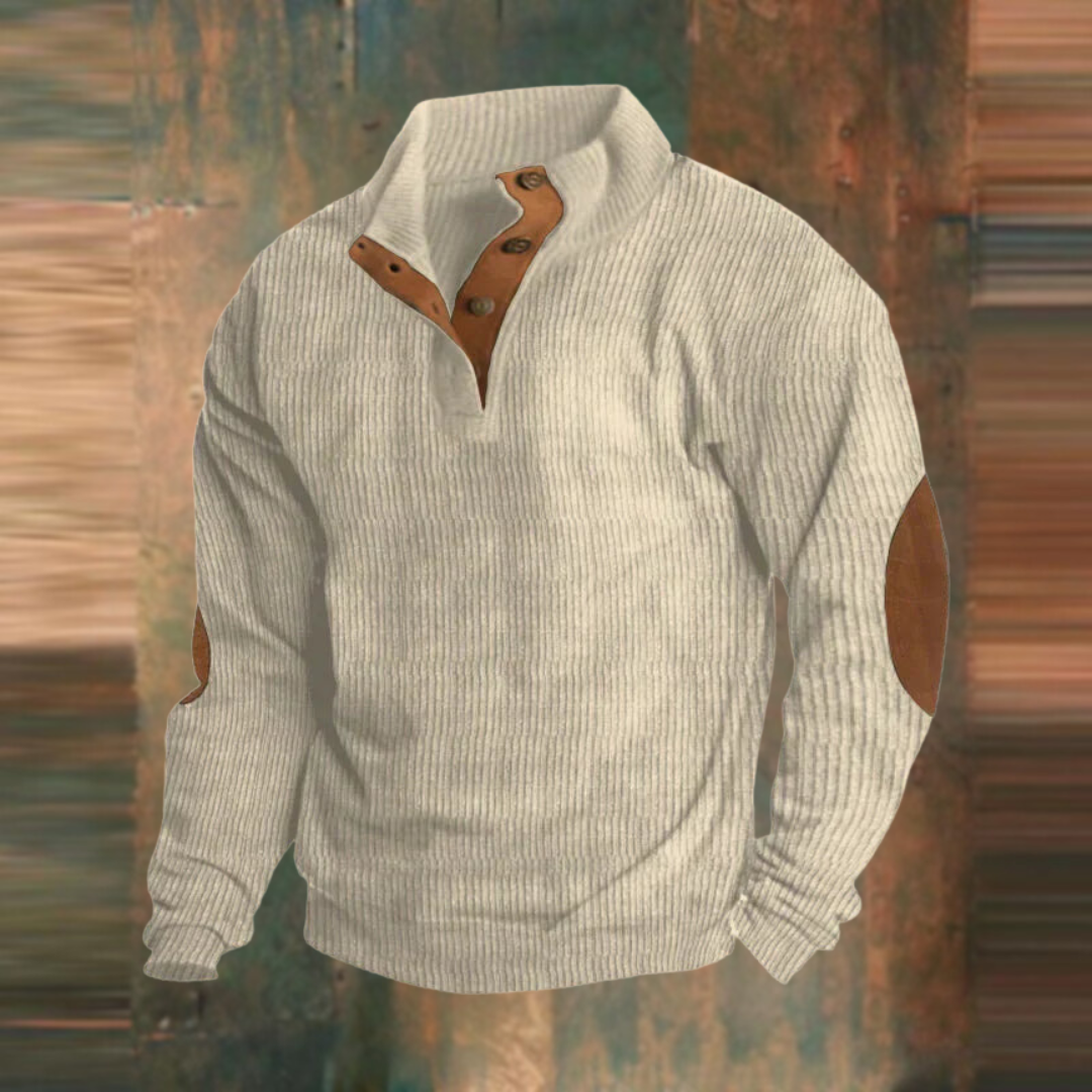 Pull vintage avec fermeture éclair