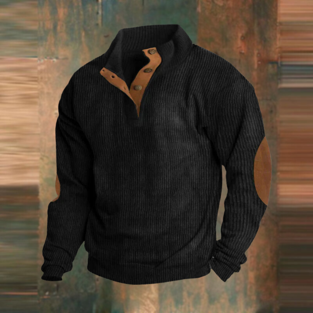 Pull vintage avec fermeture éclair