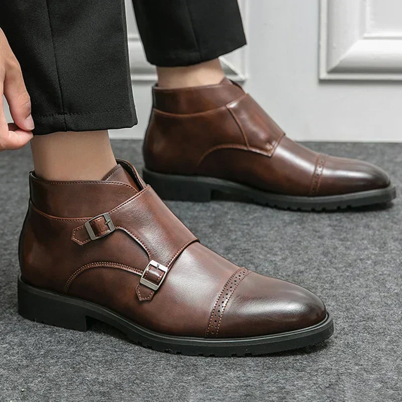 Parker | Bottes à double boucle en simili cuir