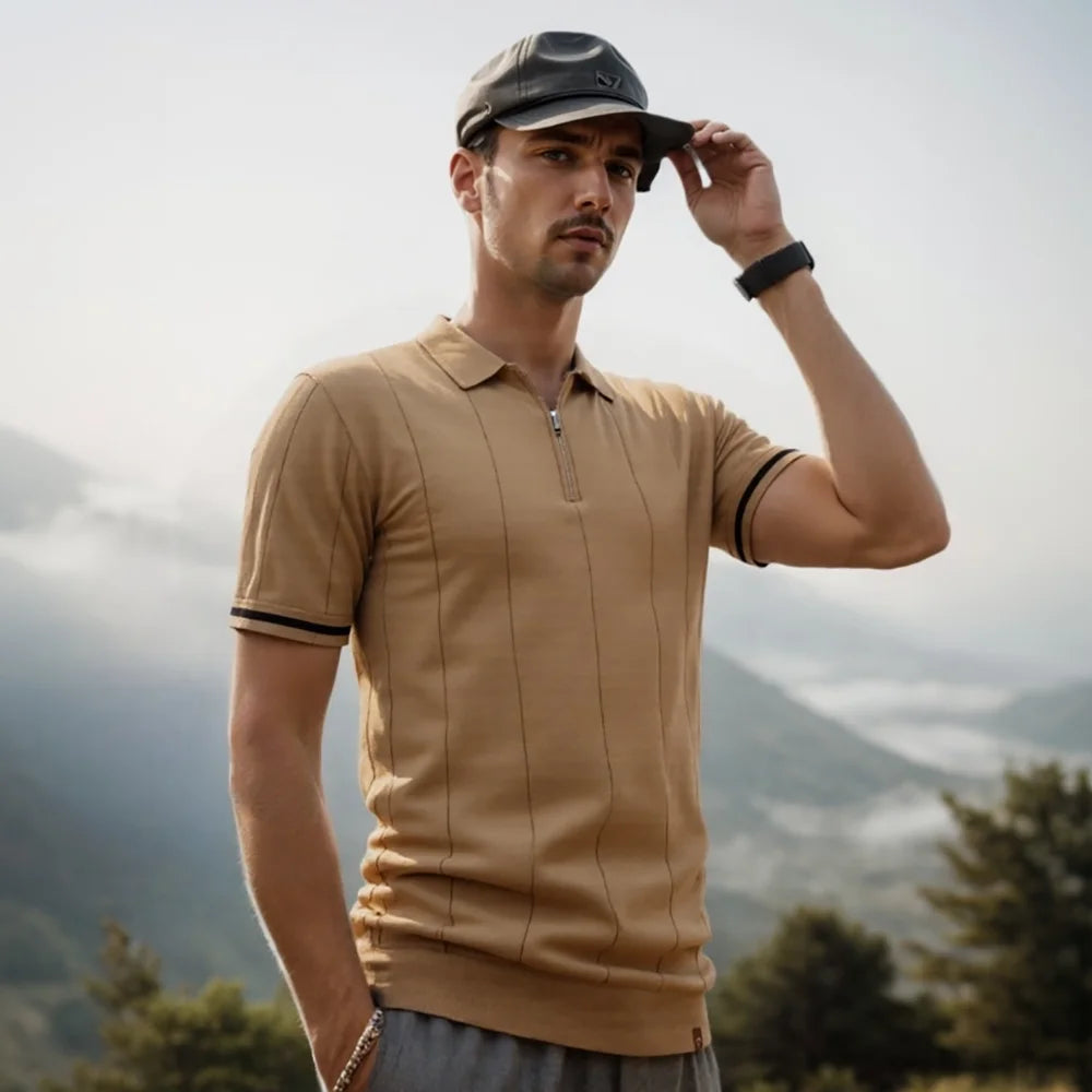 GERD™ | POLO POUR HOMMES AVEC FERMETURE ÉCLAIR