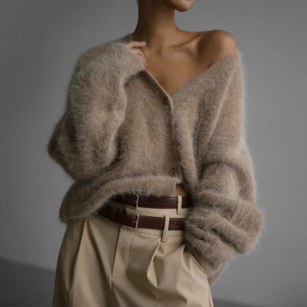 Veste en Tricot pour Femmes Coupe Décontractée Coupe Classique Pour Jours Froids
