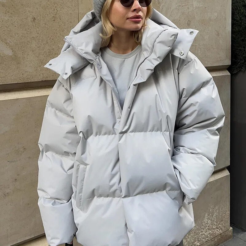 Veste Puffy isolée chaude pour femmes | Idéale pour l'automne et l'hiver