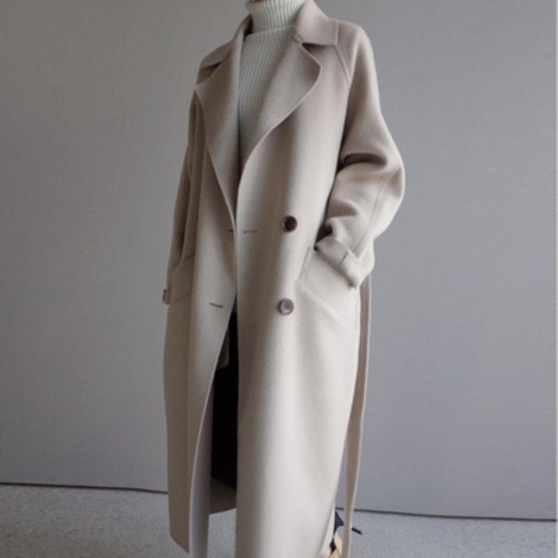 Clara Manteau Trench en Laine