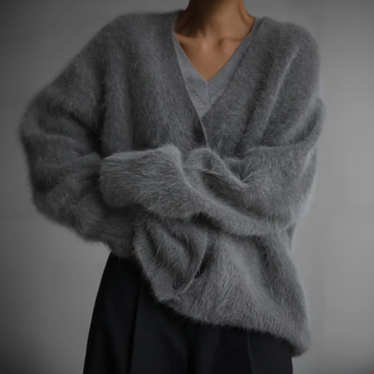 Veste en Tricot pour Femmes Coupe Décontractée Coupe Classique Pour Jours Froids