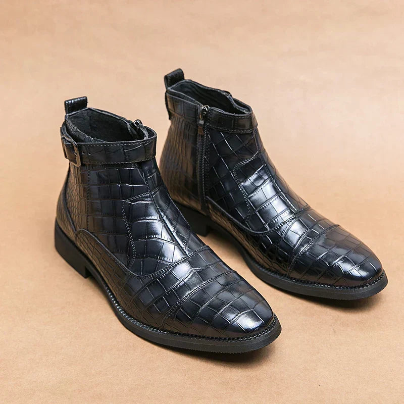 Dylan | Bottines en simili cuir avec boucle