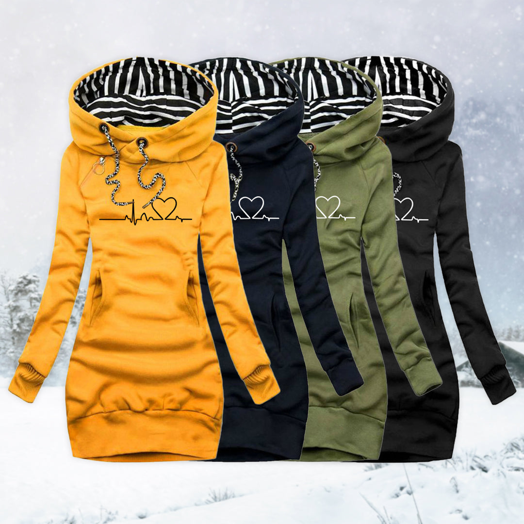 Carina | Gilet en tricot avec motif en cœur
