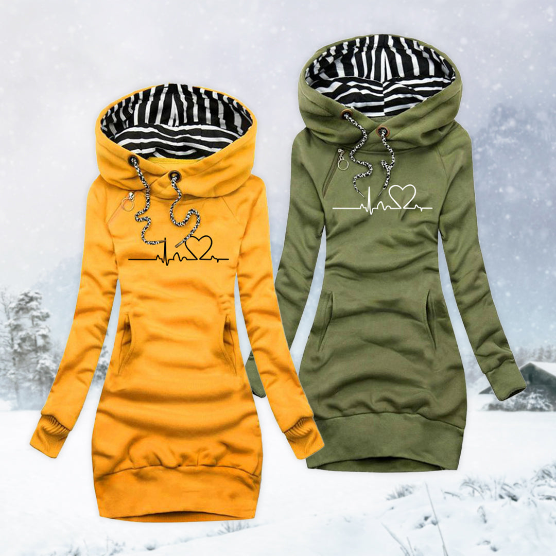 Carina | Gilet en tricot avec motif en cœur