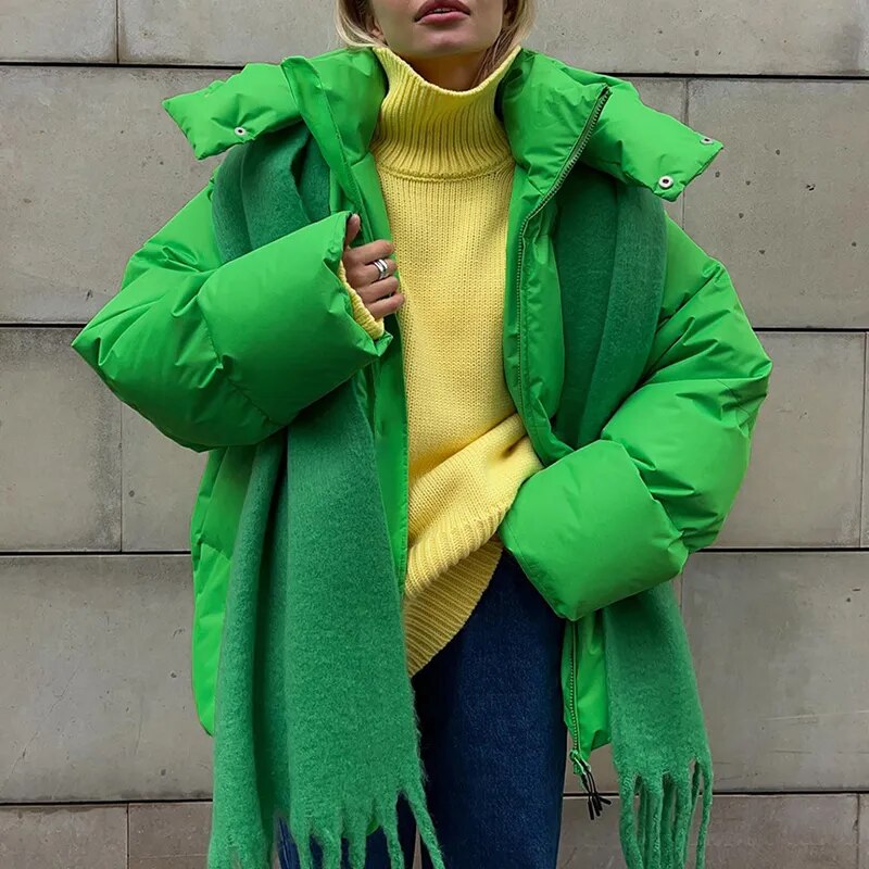 Veste Puffy isolée chaude pour femmes | Idéale pour l'automne et l'hiver