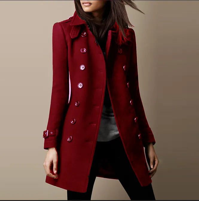Veste en tweed pour femmes avec coupe cintrée, élégante veste de transition avec fermeture à boutons | Idéale pour l'automne