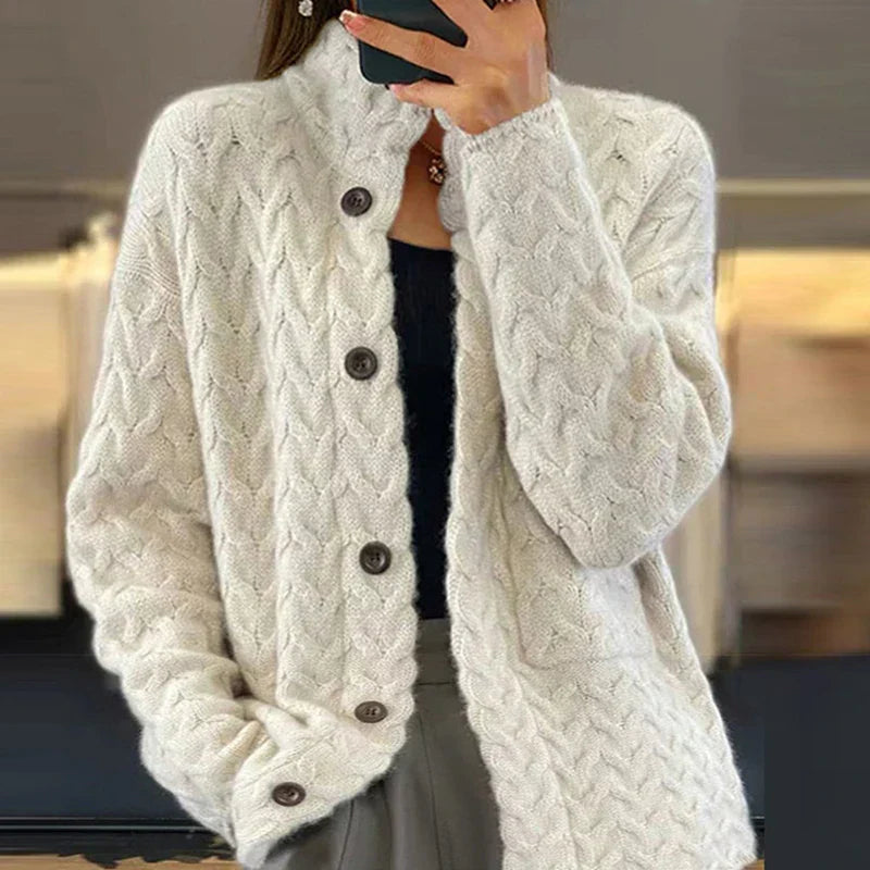 Cardigan en tricot élégant Accompagnateur léger pour le printemps et l'été