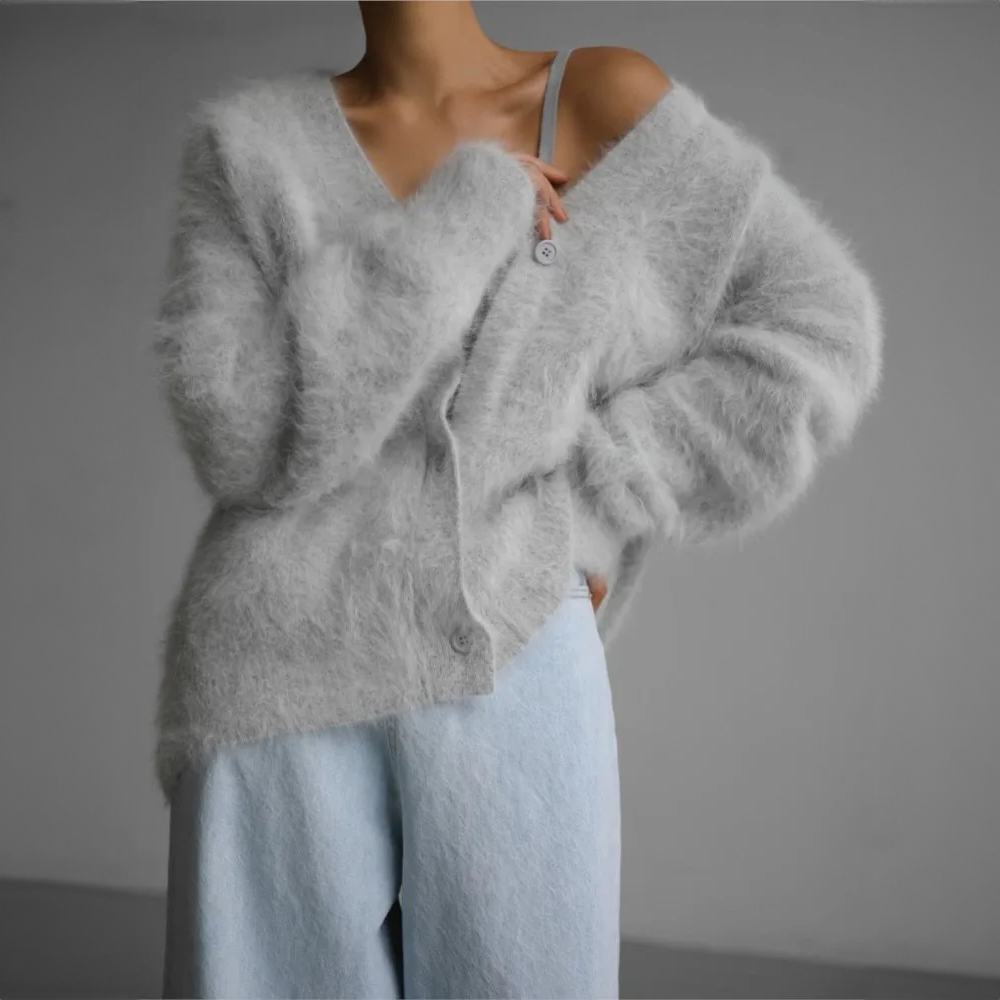 Veste en Tricot pour Femmes Coupe Décontractée Coupe Classique Pour Jours Froids