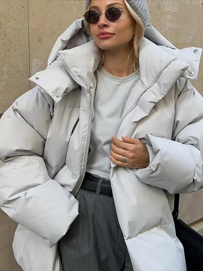 Veste Puffy isolée chaude pour femmes | Idéale pour l'automne et l'hiver