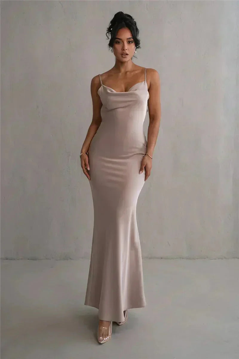 Cassiane - Robe Florale en Satin