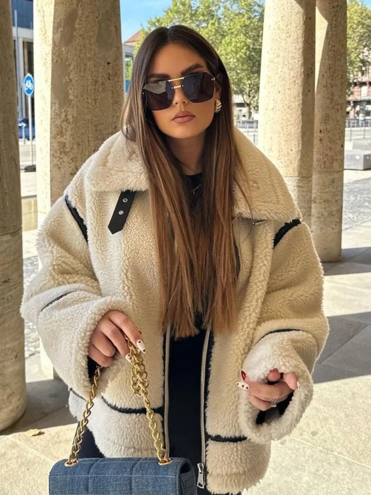 Veste vintage à col montant avec fermeture à boutons et poches | Idéale pour l'automne et l'hiver