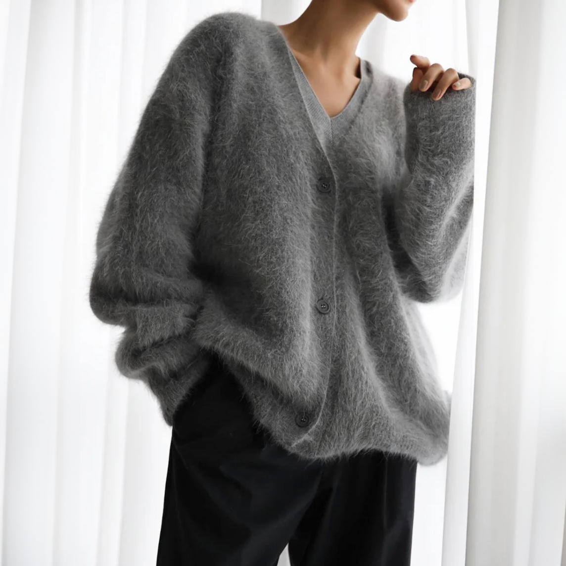 Veste en Tricot pour Femmes Coupe Décontractée Coupe Classique Pour Jours Froids