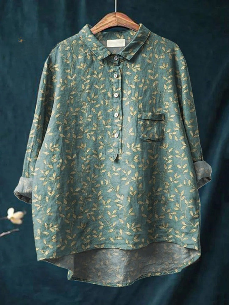 Lina | Chemise à broderie florale vive