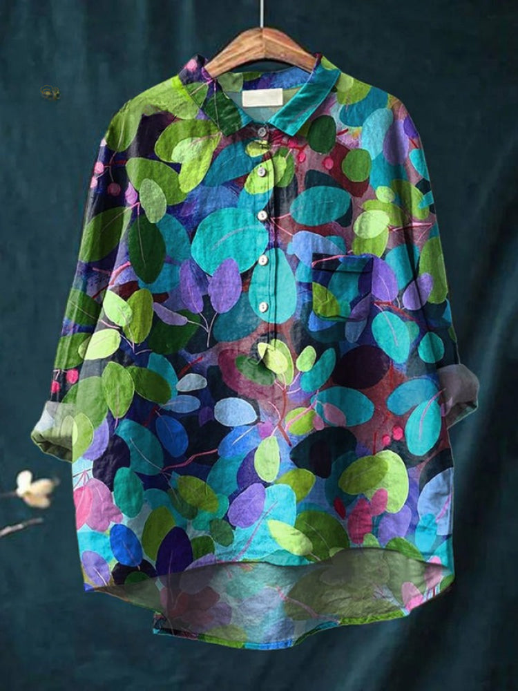 Lina | Chemise à broderie florale vive