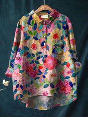 Chemise Lina Broderie Florale Vivid