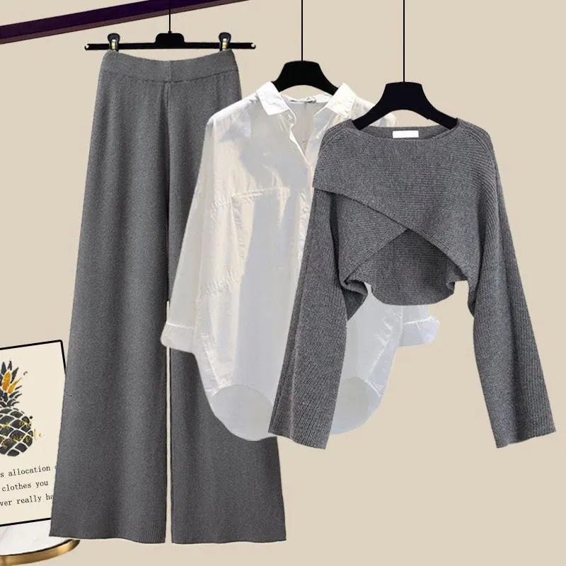 Tina | Ensemble trois pièces confortable en tissu doux avec manches longues