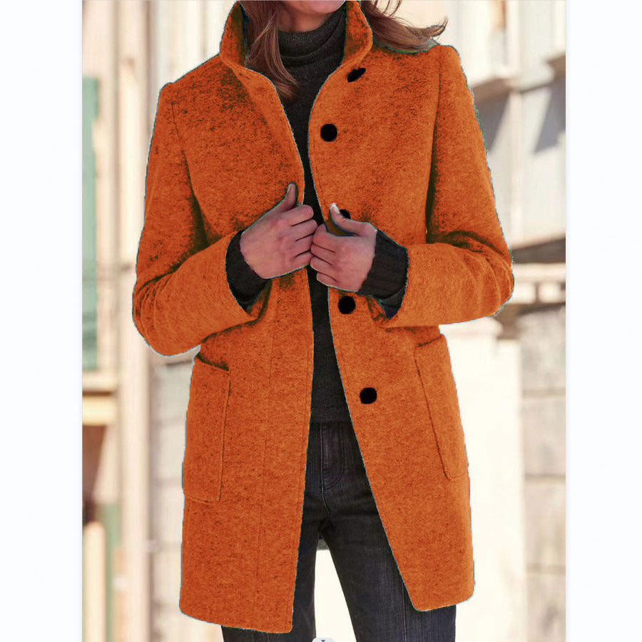 Vintora™ – Veste d'hiver rétro pour femmes avec boutons et col montant