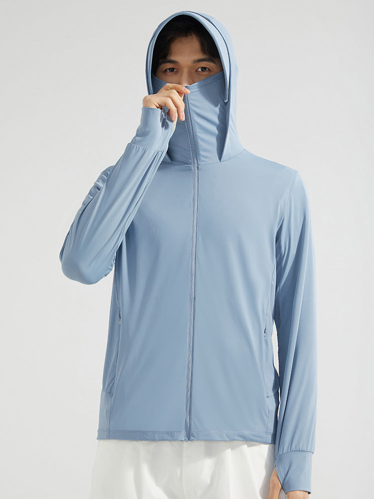 Veste à Capuche avec Protection Faciale Détachable – Parfaite pour l'Été