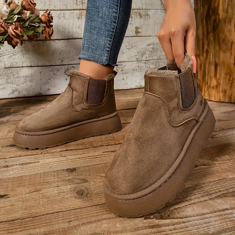 Bottes Chunky-Heel d'Hiver pour Femmes