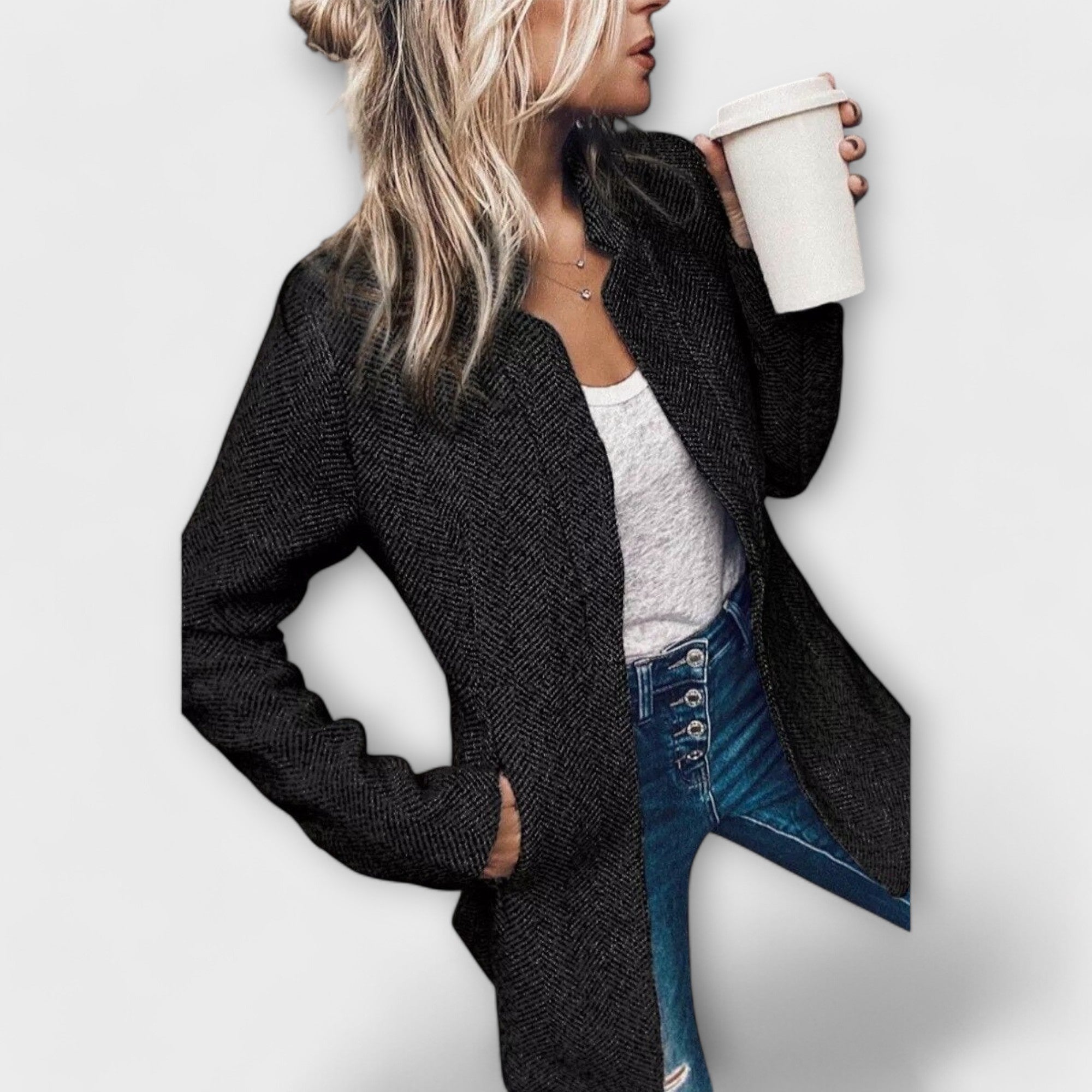Coatly - Veste en tweed élégante pour la mi-saison