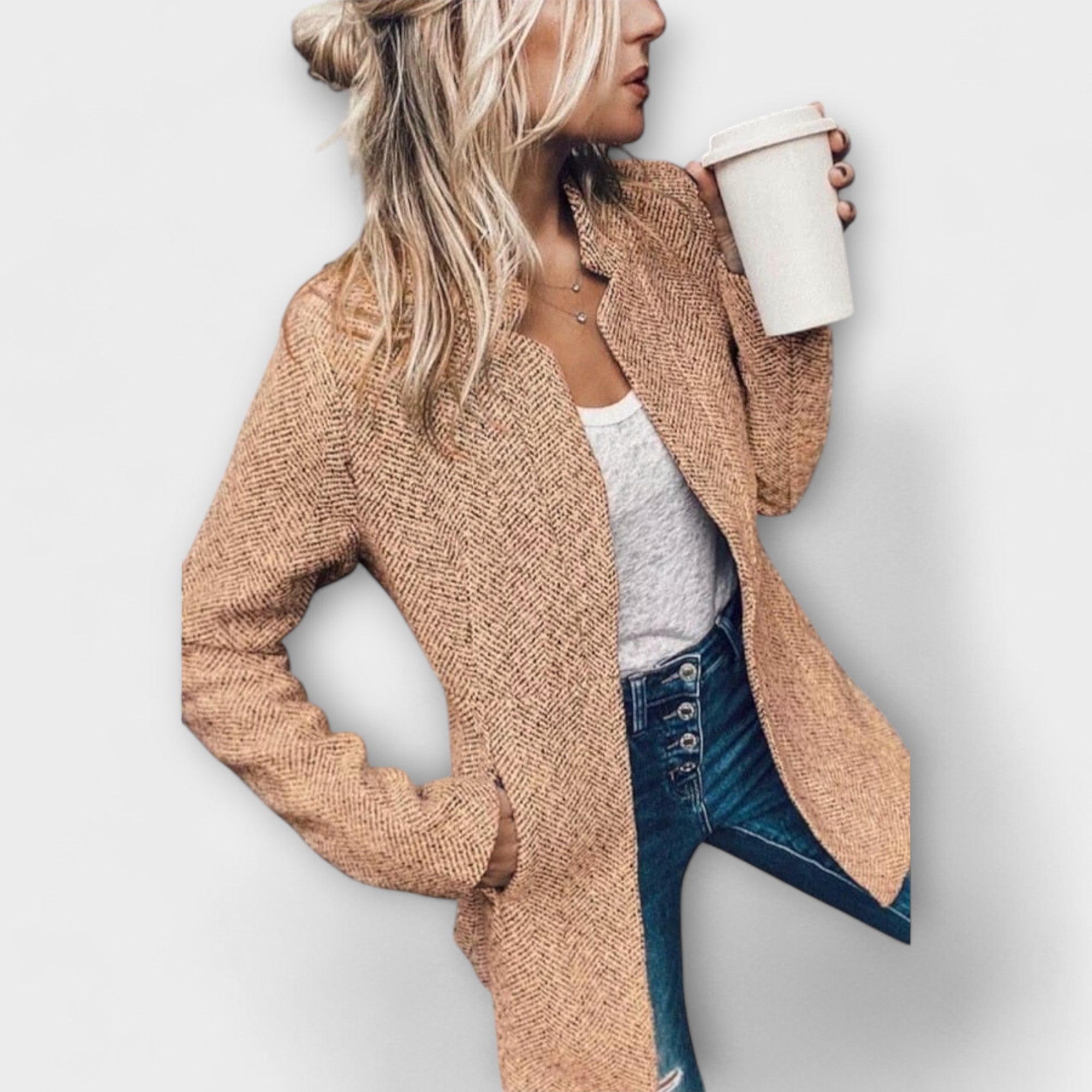 Coatly - Veste en tweed élégante pour la mi-saison