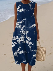 Tess™ – Robe midi élégante avec motif floral