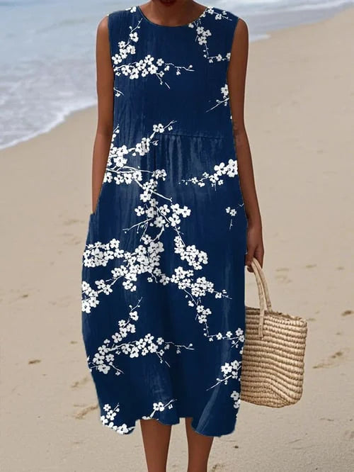 Tess™ – Robe midi élégante avec motif floral
