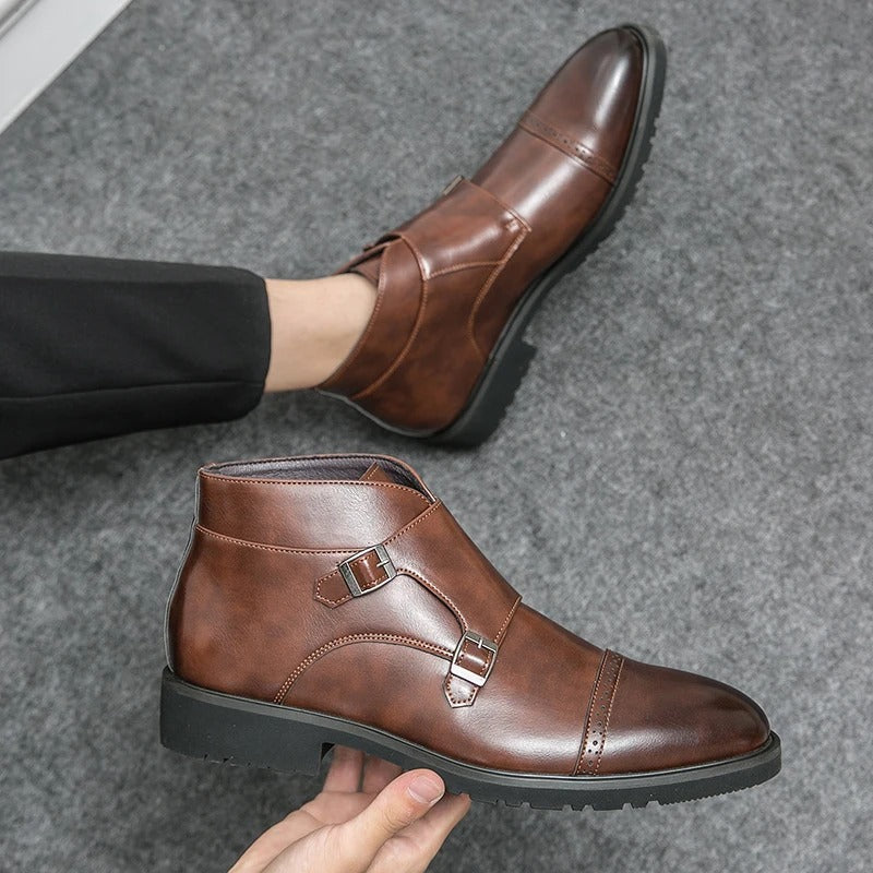 Parker | Bottes à double boucle en simili cuir