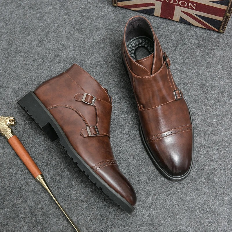 Parker | Bottes à double boucle en simili cuir