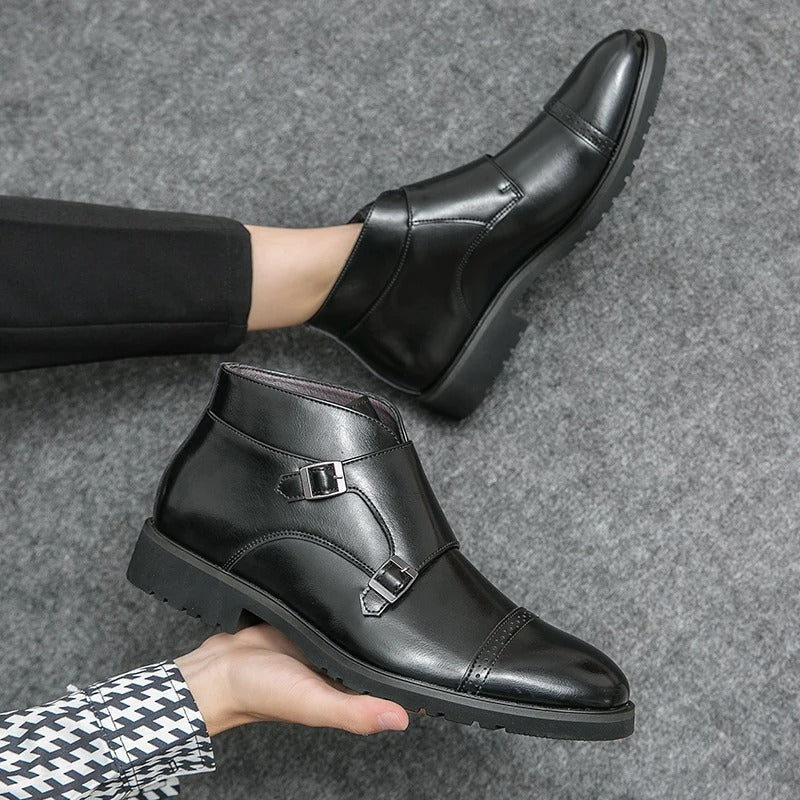 Parker | Bottes à double boucle en simili cuir