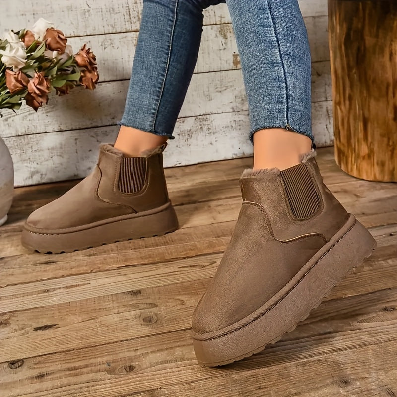 Bottes Chunky-Heel d'Hiver pour Femmes
