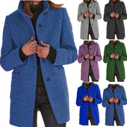 Vintora™ – Veste d'hiver rétro pour femmes avec boutons et col montant
