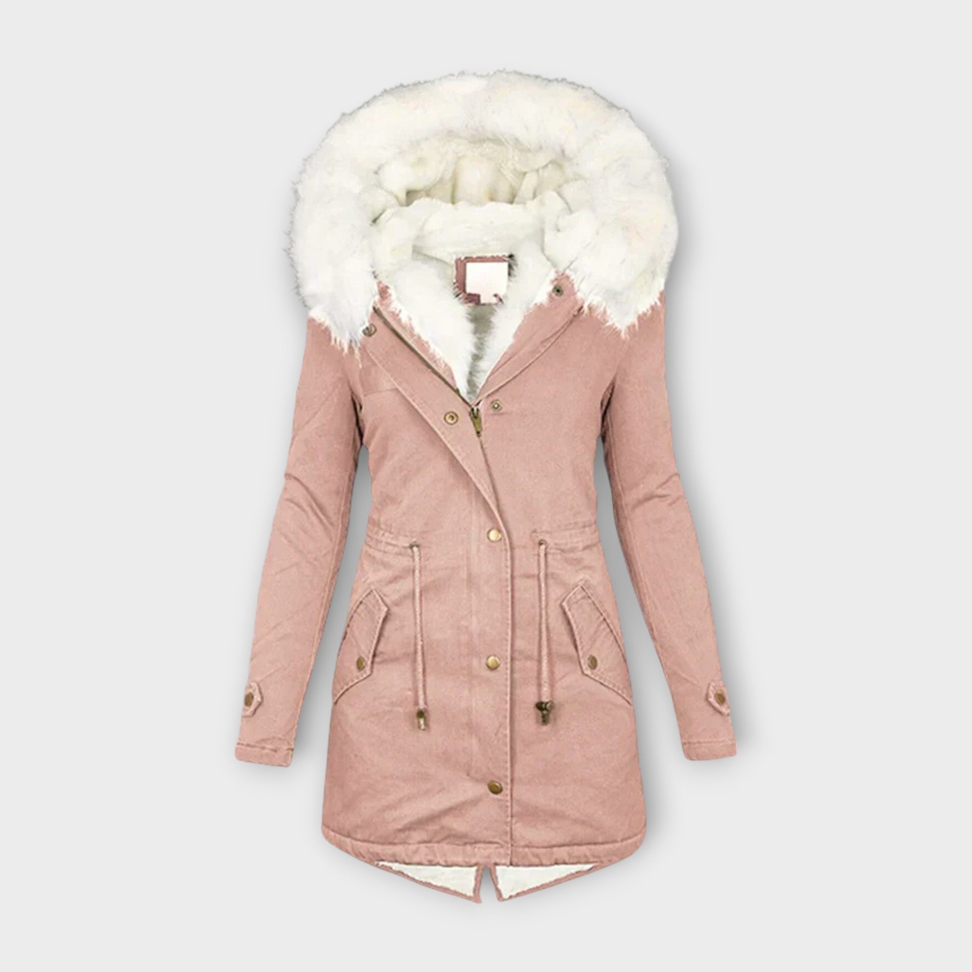 Ivara - Veste d'hiver imperméable et doublée en fourrure