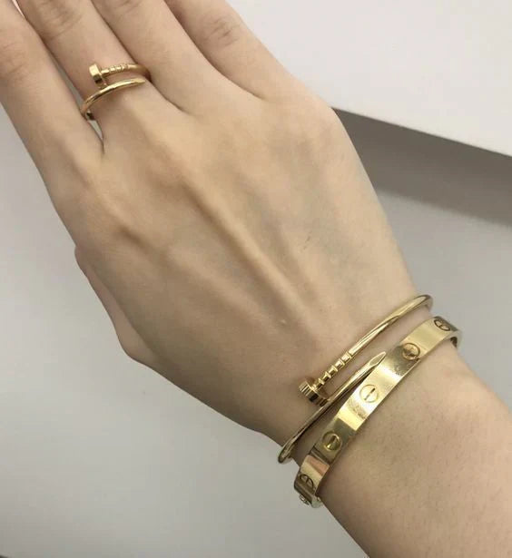 BRACELET EN ONGLET FIN | OR