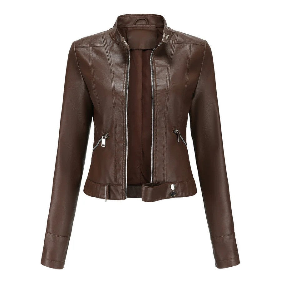 Veste d'hiver femme à coupe cintrée avec fermeture éclair