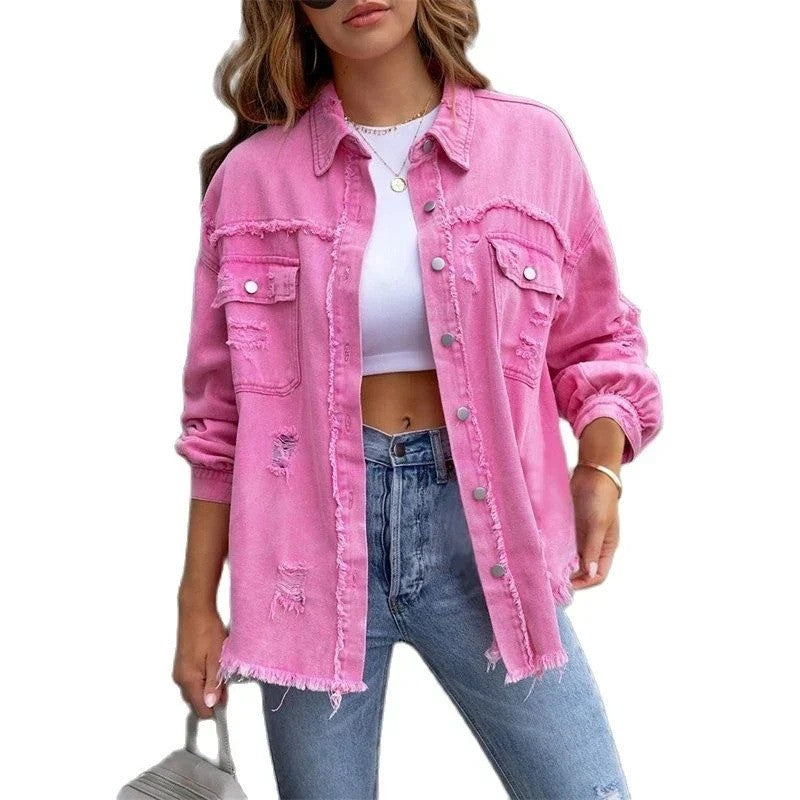 Veste en jean d'hiver pour femmes avec doublure | Idéale pour l'hiver