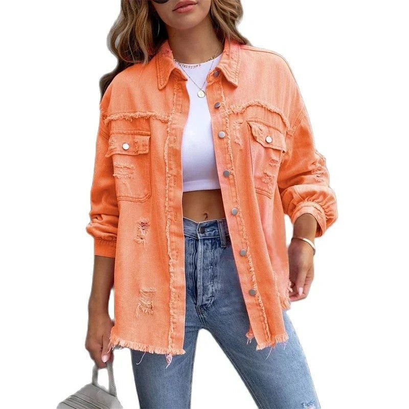 Veste en jean d'hiver pour femmes avec doublure | Idéale pour l'hiver