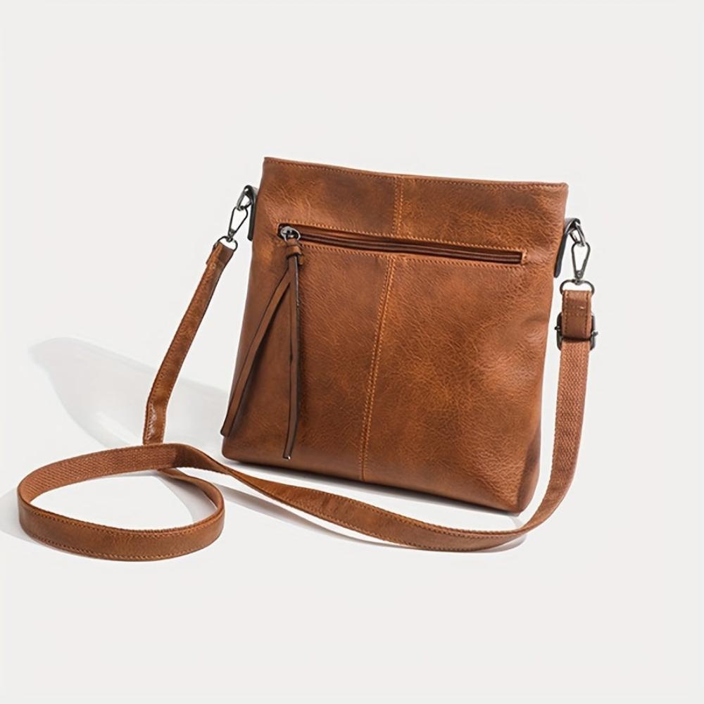 Lina - Sac à bandoulière vintage avec motif damier