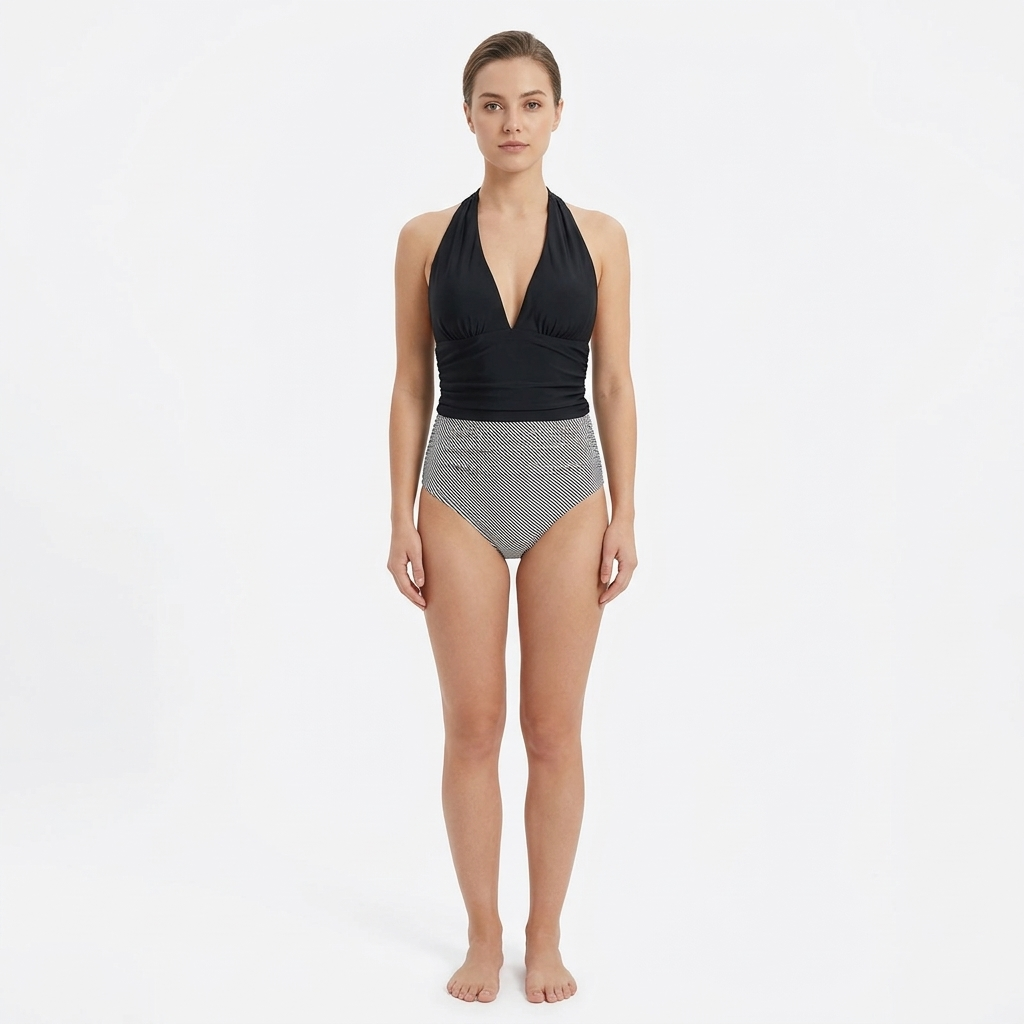 Maillot de bain rayé