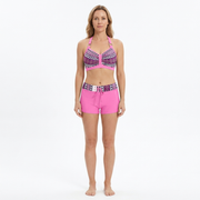 Bikinis Taille Haute avec Motif Géométrique